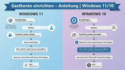 Gastkonto einrichten – Anleitung | Windows 11/10