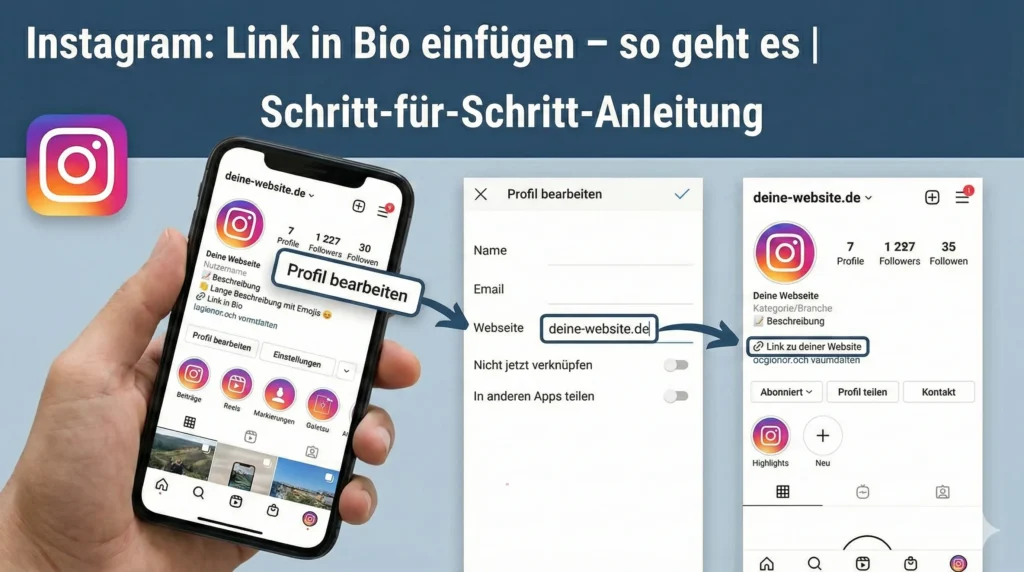 Instagram: Link in Bio einfügen – so geht es | Anleitung