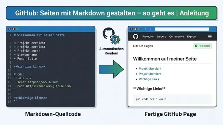 GitHub: Seiten mit Markdown gestalten – so geht es | Anleitung
