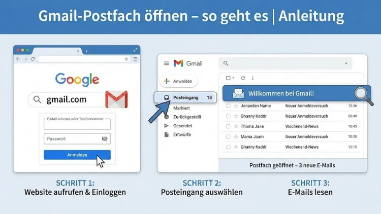 Gmail-Postfach öffnen – so geht es | Anleitung