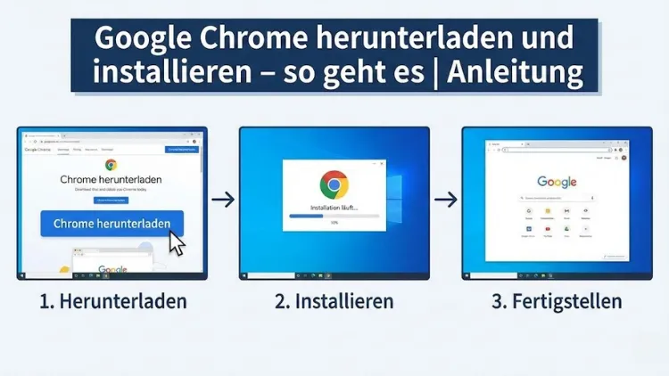 Google Chrome herunterladen und installieren – so geht es | Anleitung