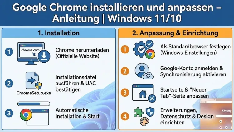 Google Chrome installieren und anpassen – Anleitung | Windows 11/10
