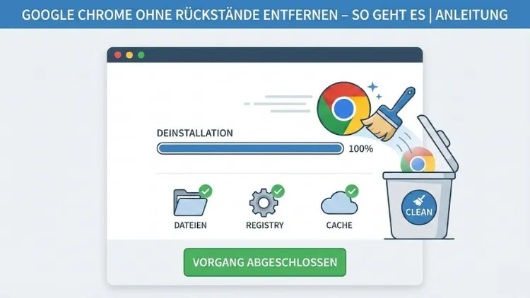 Google Chrome ohne Rückstände entfernen – so geht es | Anleitung