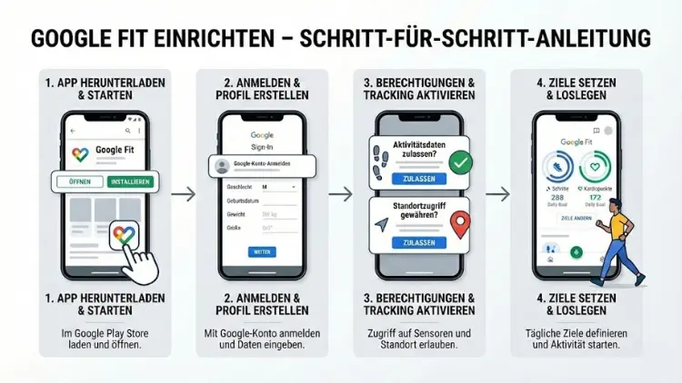 Google Fit einrichten – Schritt-für-Schritt-Anleitung