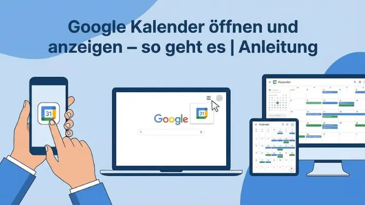 Google Kalender öffnen und anzeigen – so geht es | Anleitung