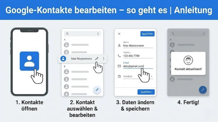 Google-Kontakte bearbeiten – so geht es | Anleitung