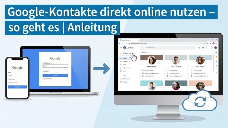 Google-Kontakte direkt online nutzen – so geht es | Anleitung