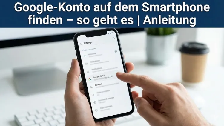 Google-Konto auf dem Smartphone finden – so geht es | Anleitung