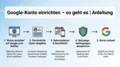 Google-Konto einrichten – so geht es | Anleitung