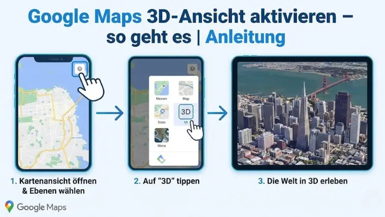 Google Maps 3D-Ansicht aktivieren – so geht es | Anleitung