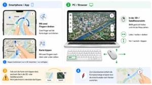 Google Maps: Karte drehen und kippen – so geht es einfach