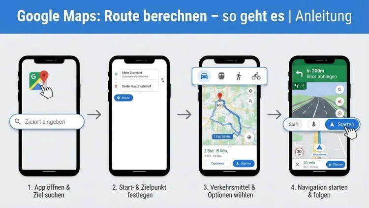Google Maps: Route berechnen – so geht es | Anleitung