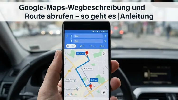 Google-Maps-Wegbeschreibung und Route abrufen – so geht es | Anleitung