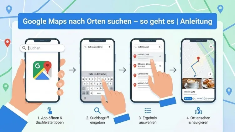 Google Maps nach Orten suchen – so geht es | Anleitung