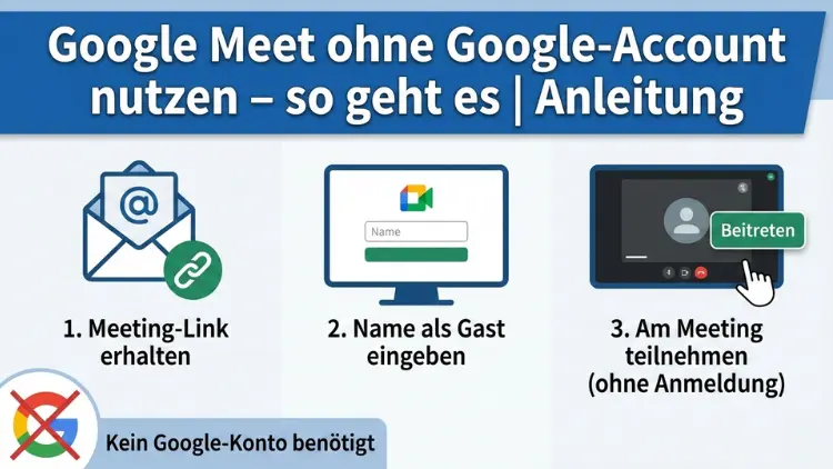 Google Meet ohne Google-Account nutzen – so geht es | Anleitung
