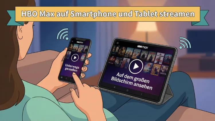 HBO Max auf Smartphone und Tablet streamen | Anleitung