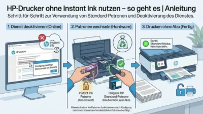 HP-Drucker ohne Instant Ink nutzen – so geht es | Anleitung