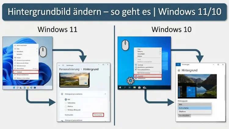 Hintergrundbild ändern – so geht es | Windows 11/10