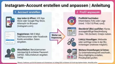 Instagram-Account erstellen und anpassen | Anleitung
