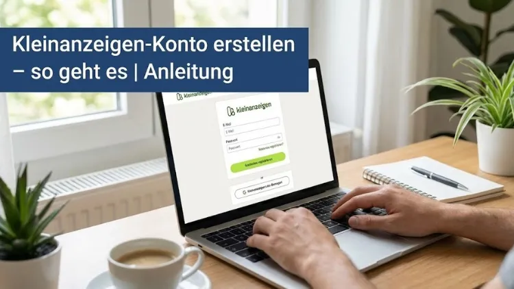 Kleinanzeigen-Konto erstellen – so geht es | Anleitung