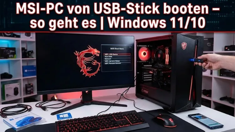 MSI-PC von USB-Stick booten – so geht es | Windows 11/10