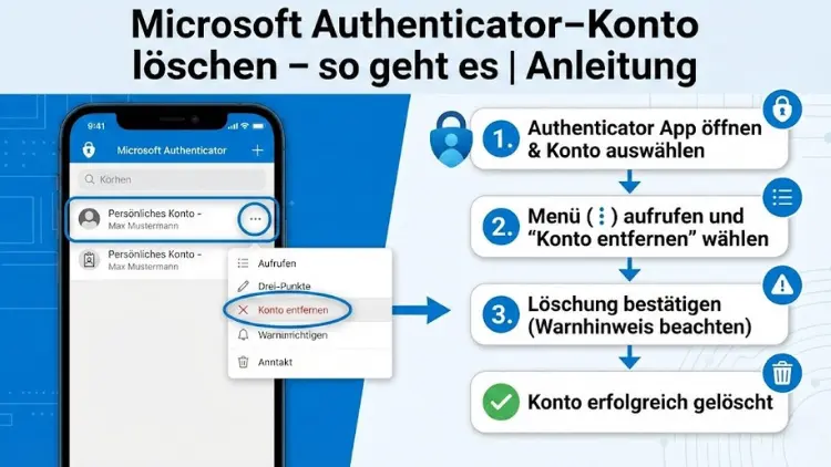 Microsoft-Authenticator-Konto löschen – so geht es | Anleitung