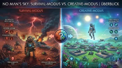 No Man’s Sky: Survival-Modus vs. Creative-Modus | Überblick