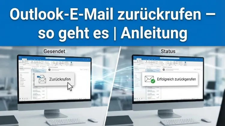 Outlook-E-Mail zurückrufen – so geht es | Anleitung