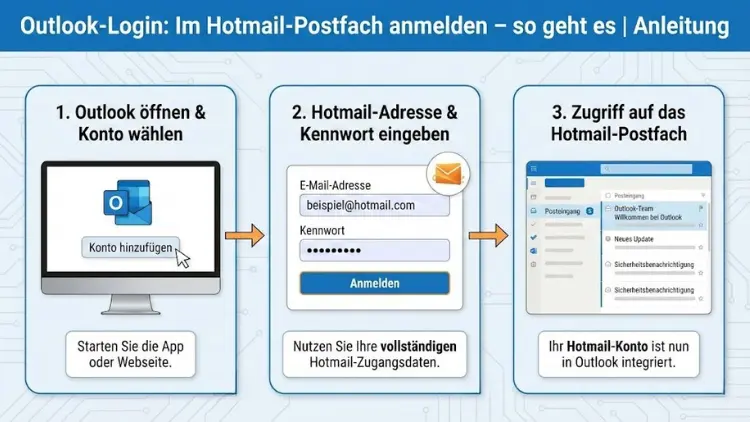Outlook-Login: Im Hotmail-Postfach anmelden – so geht es | Anleitung