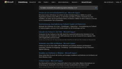 PC/Tablet: Handschrift-Personalisierung starten | Windows 11/10