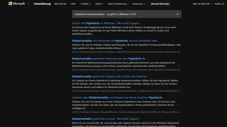 Papierkorb wiederherstellen – so geht es | Windows 11/10