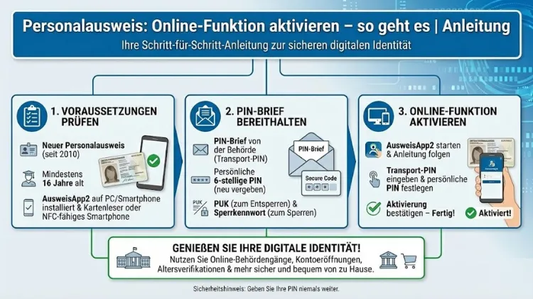 Personalausweis: Online-Funktion aktivieren – so geht es | Anleitung