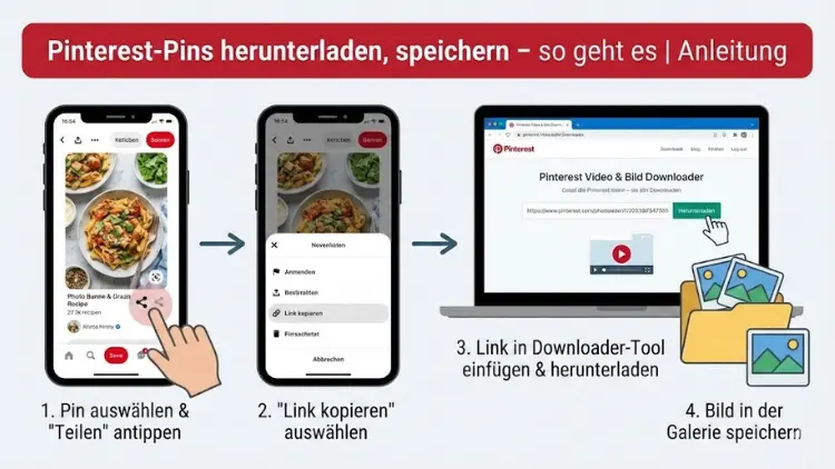 Pinterest-Pins herunterladen, speichern – so geht es | Anleitung