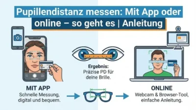 Pupillendistanz messen: Mit App oder online – so geht es | Anleitung