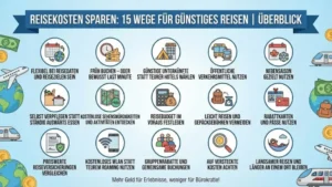 Reisekosten sparen: 15 Wege für günstiges Reisen | Überblick