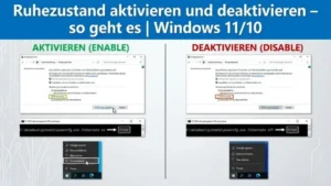 Ruhezustand aktivieren und deaktivieren – so geht es | Windows 11/10