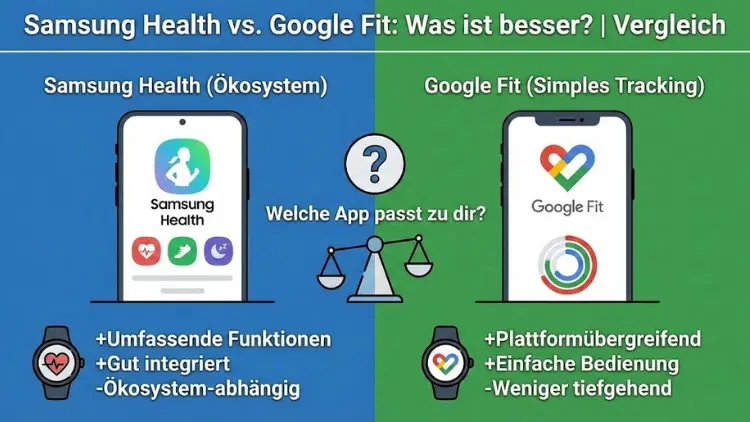 Samsung Health vs. Google Fit: Was ist besser? | Vergleich