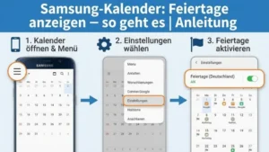 Samsung-Kalender: Feiertage anzeigen – so geht es | Anleitung