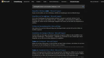 Schriftgröße ändern und einstellen | Windows 11/10