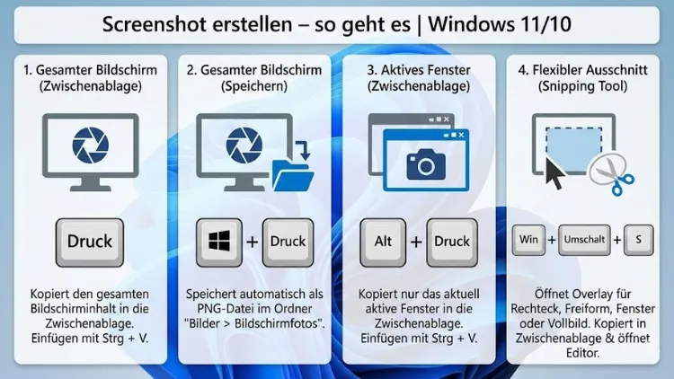 Screenshot erstellen – so geht es | Windows 11/10