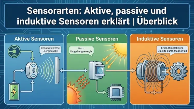 Sensorarten: Aktive, passive und induktive Sensoren erklärt | Überblick