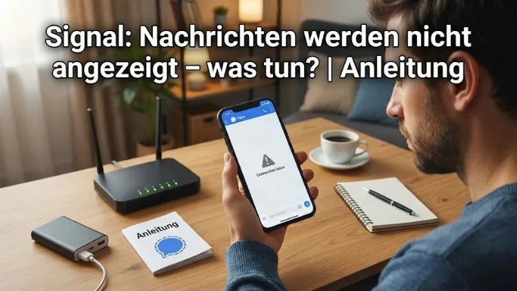 Signal: Nachrichten werden nicht angezeigt – was tun? | Anleitung