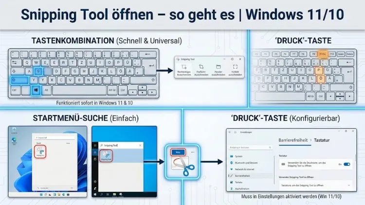 Snipping Tool öffnen – so geht es | Windows 11/10