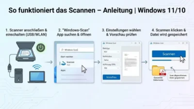 So funktioniert das Scannen – Anleitung | Windows 11/10