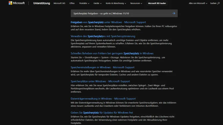 Speicherplatz freigeben – so geht es | Windows 11/10