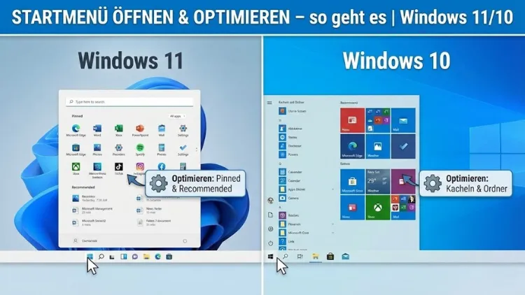 Startmenü öffnen und optimieren – so geht es | Windows 11/10