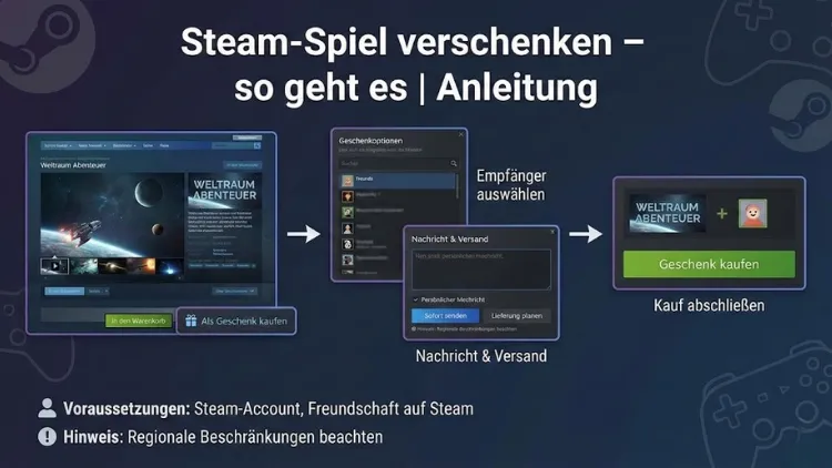 Steam-Spiel verschenken – so geht es | Anleitung