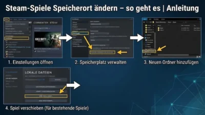 Steam-Spiele Speicherort ändern – so geht es | Anleitung
