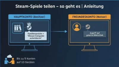 Steam-Spiele teilen – so geht es | Anleitung