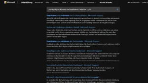 Suchhighlights aktivieren und deaktivieren | Windows 11/10